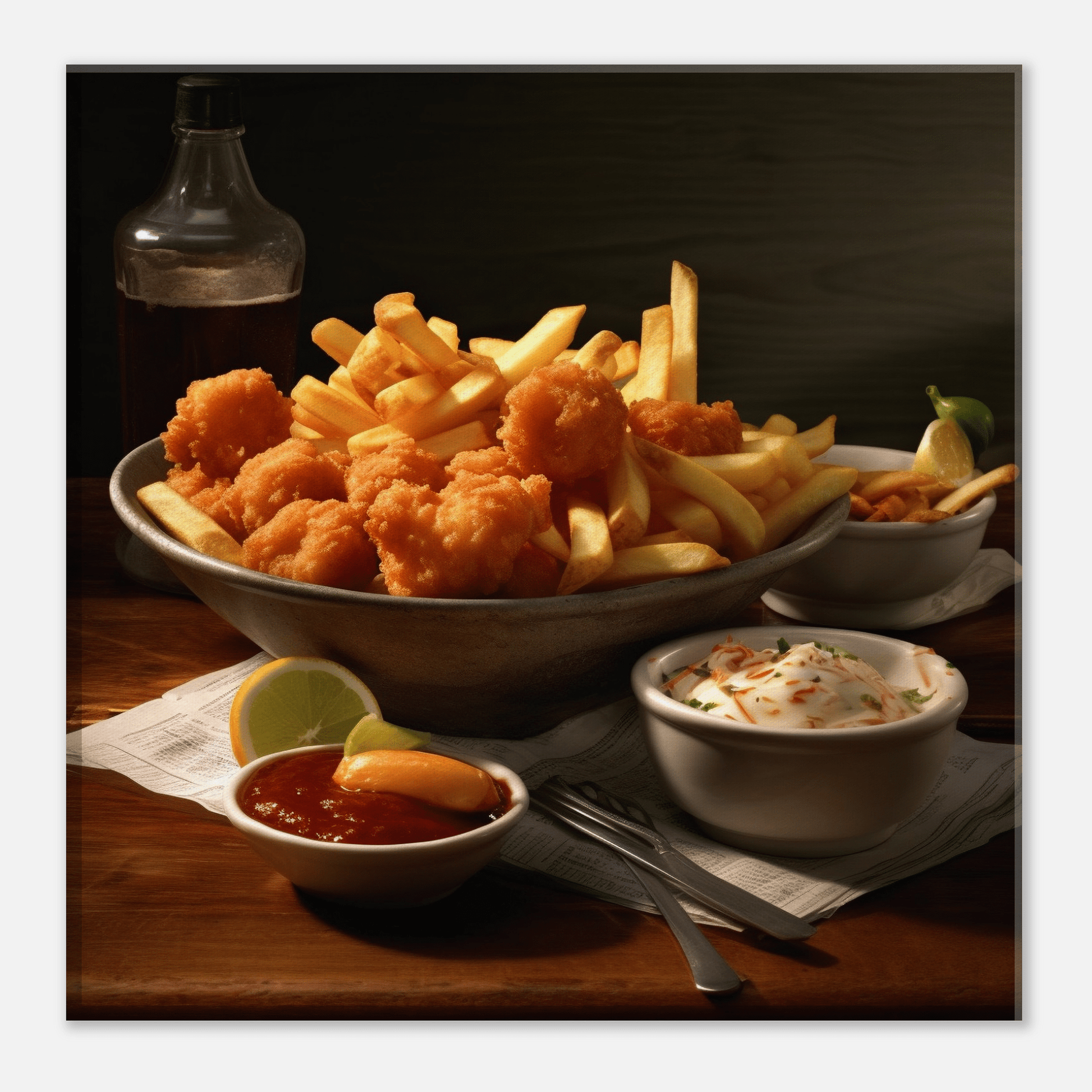 Scampi & Chips Canvas Canvas Prints in Accrington Number Plates Accrington IntelliPix