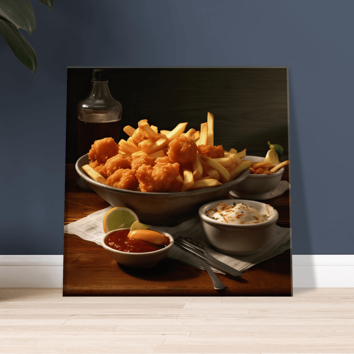 Scampi & Chips Canvas Canvas Prints in Accrington Number Plates Accrington IntelliPix