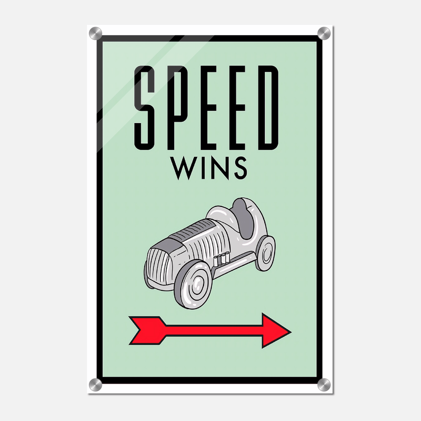 Speed Wins Acrylic Print Canvas Prints in Accrington Number Plates Accrington IntelliPix