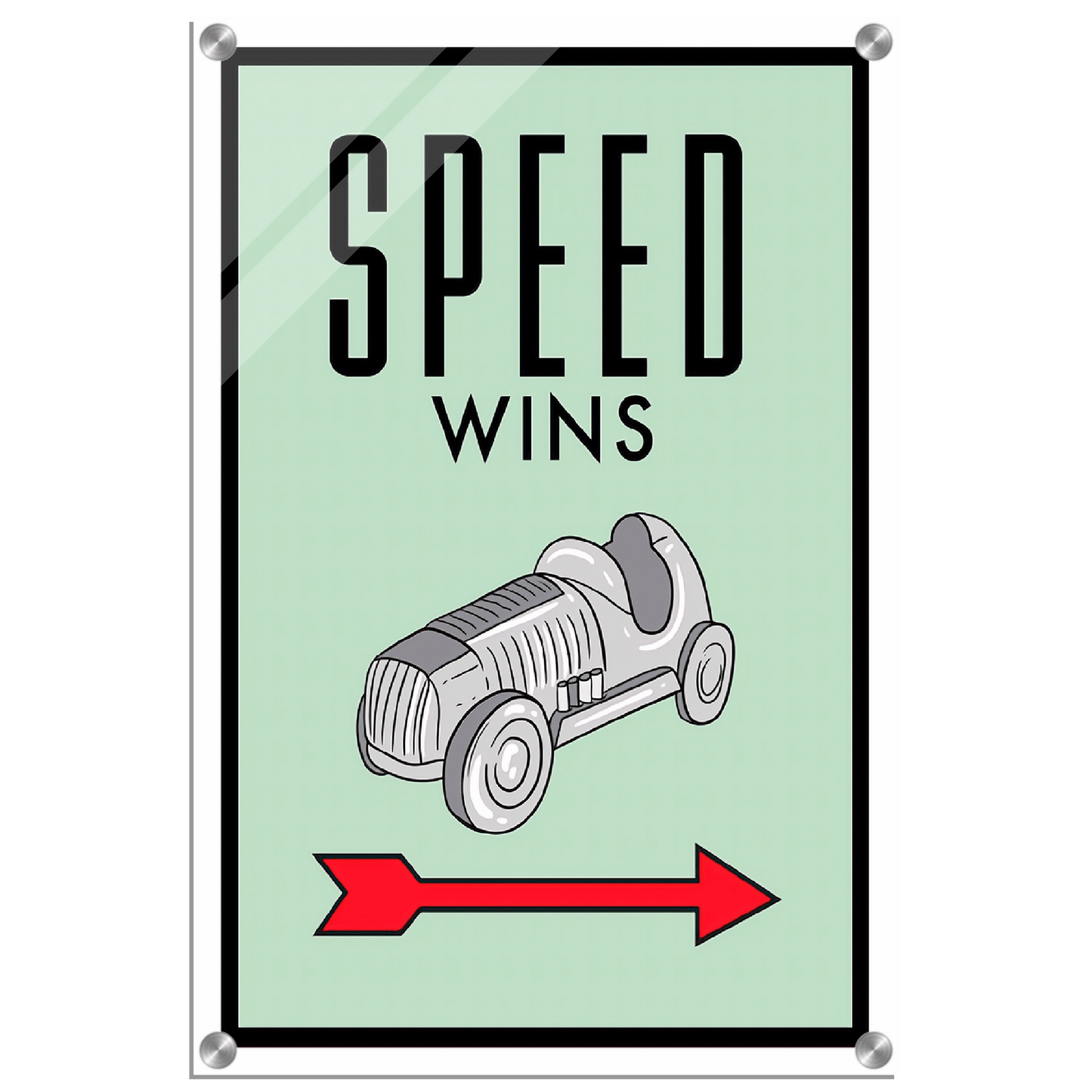 Speed Wins Acrylic Print Canvas Prints in Accrington Number Plates Accrington IntelliPix