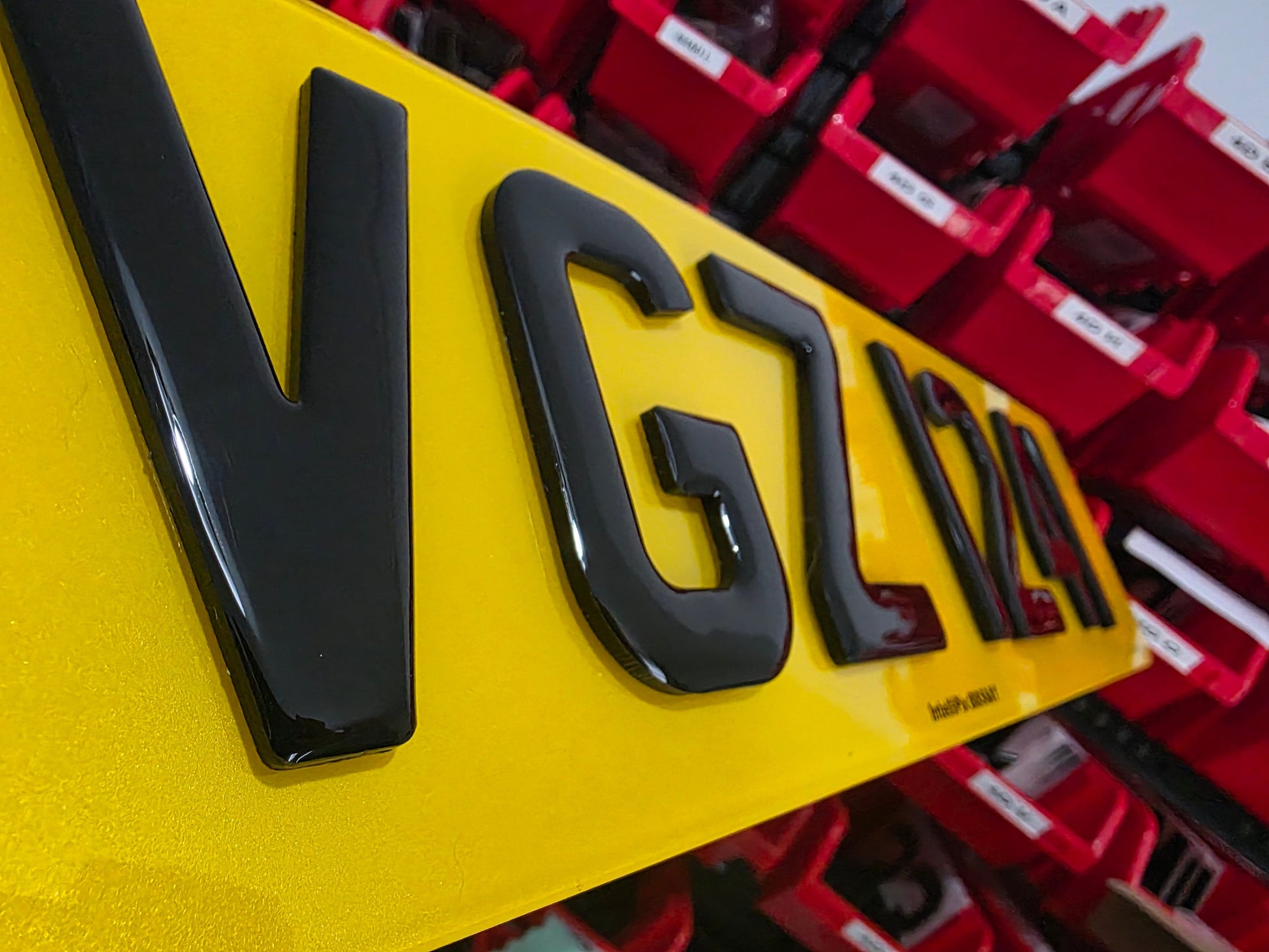 Standard 4D+3D Gel Plates (5D) Canvas Prints in Accrington Number Plates Accrington IntelliPix