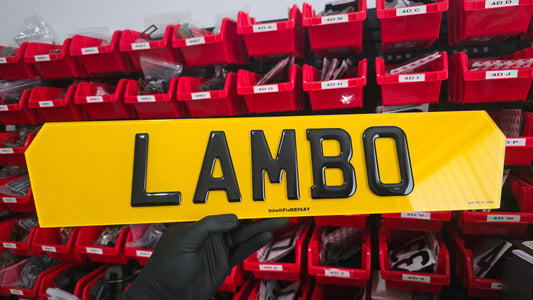 Standard Printed Lambo Plates Canvas Prints in Accrington Number Plates Accrington IntelliPix