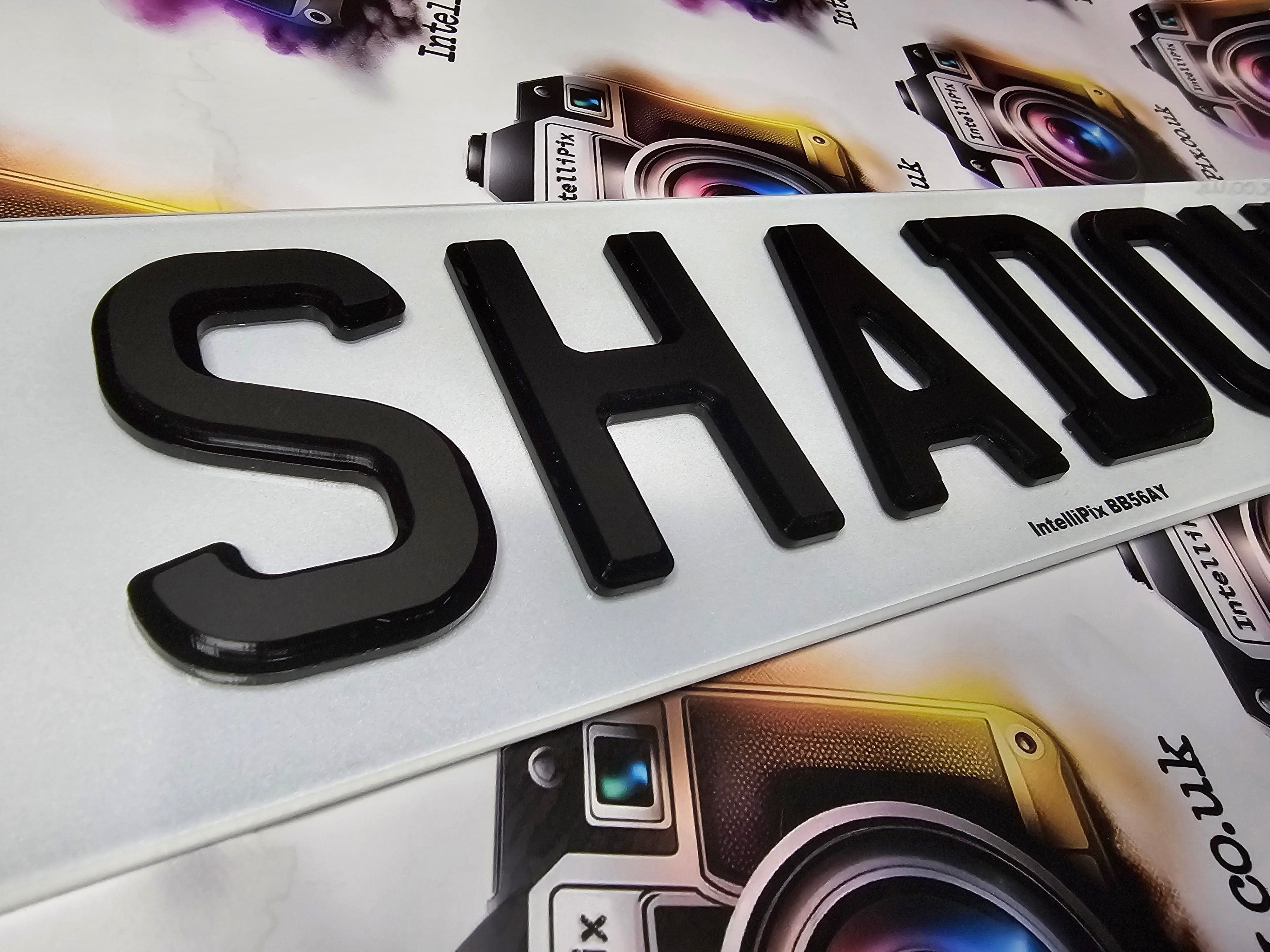 Shadow Numbe Rplates Standard Shadow Plates – IntelliPix