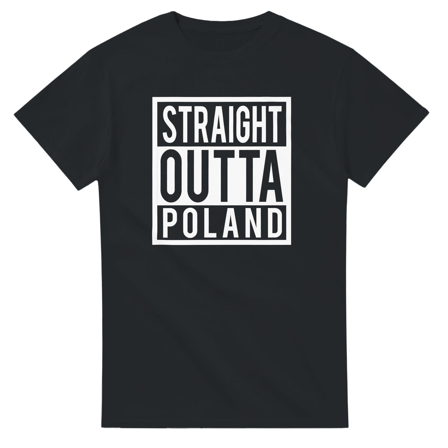 Straight Outta Polska T-Shirt Canvas Prints in Accrington Number Plates Accrington IntelliPix