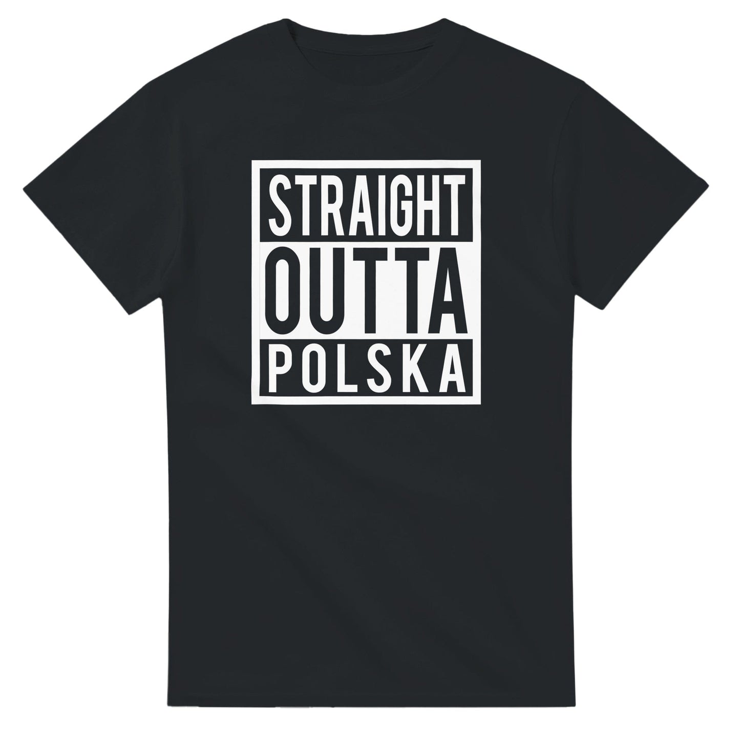 Straight Outta Polska T-Shirt Canvas Prints in Accrington Number Plates Accrington IntelliPix