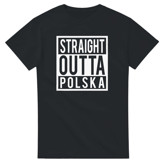 Straight Outta Polska T-Shirt Canvas Prints in Accrington Number Plates Accrington IntelliPix