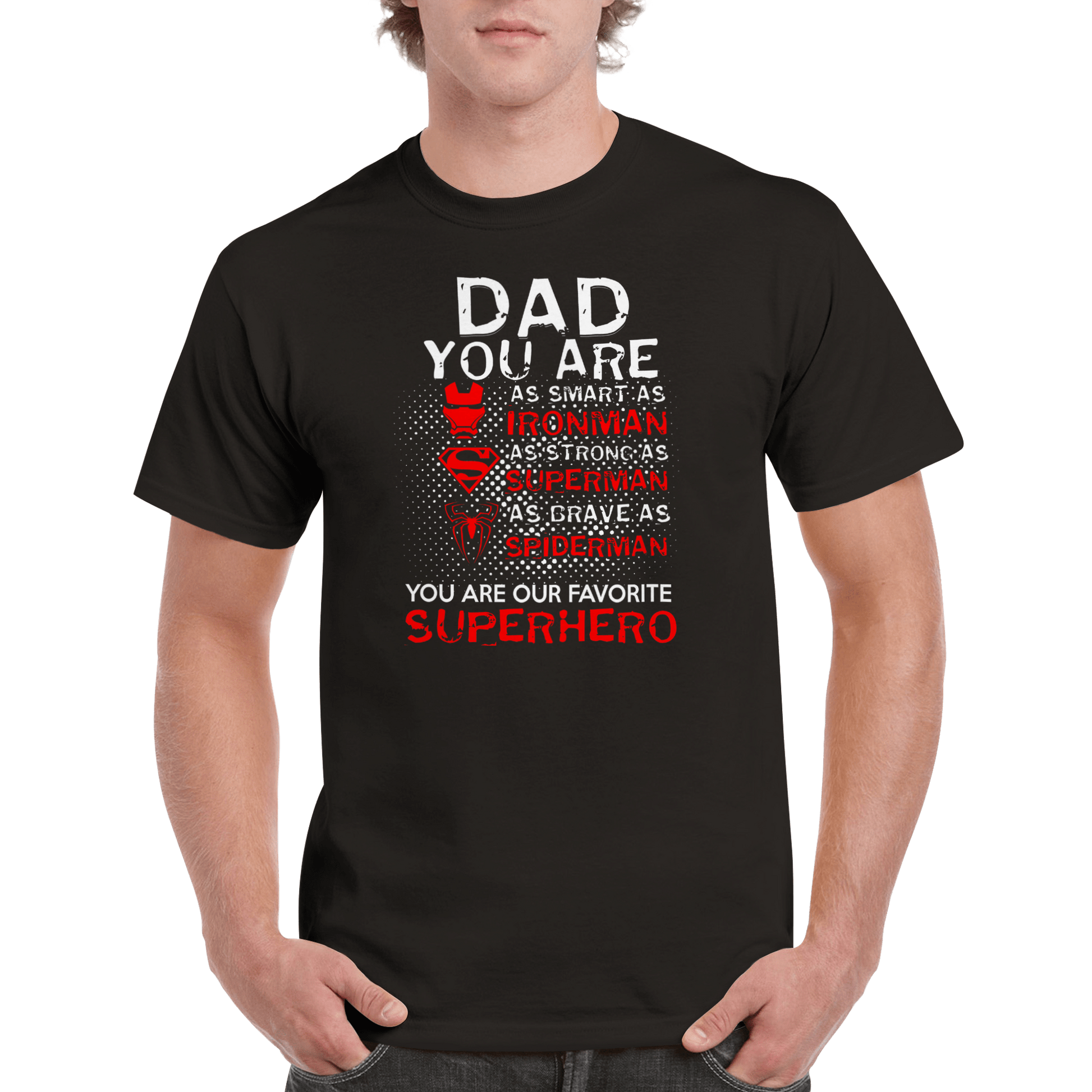 Superhero Dad T Shirt Canvas Prints in Accrington Number Plates Accrington IntelliPix