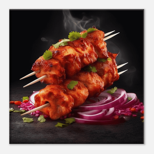 Tandoori Chicken Kebab Canvas Canvas Prints in Accrington Number Plates Accrington IntelliPix