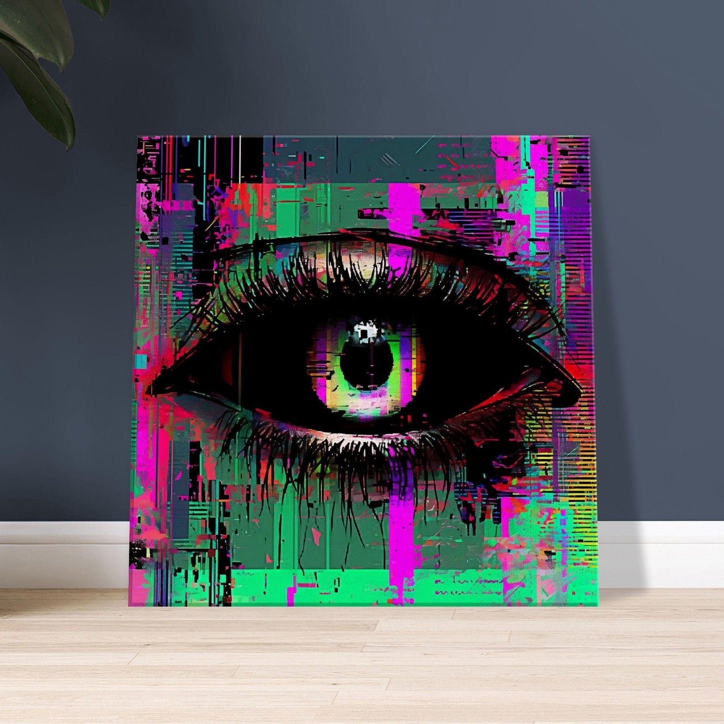 The All Seeing Eye Glitch Effect Canvas Canvas Prints in Accrington Number Plates Accrington IntelliPix