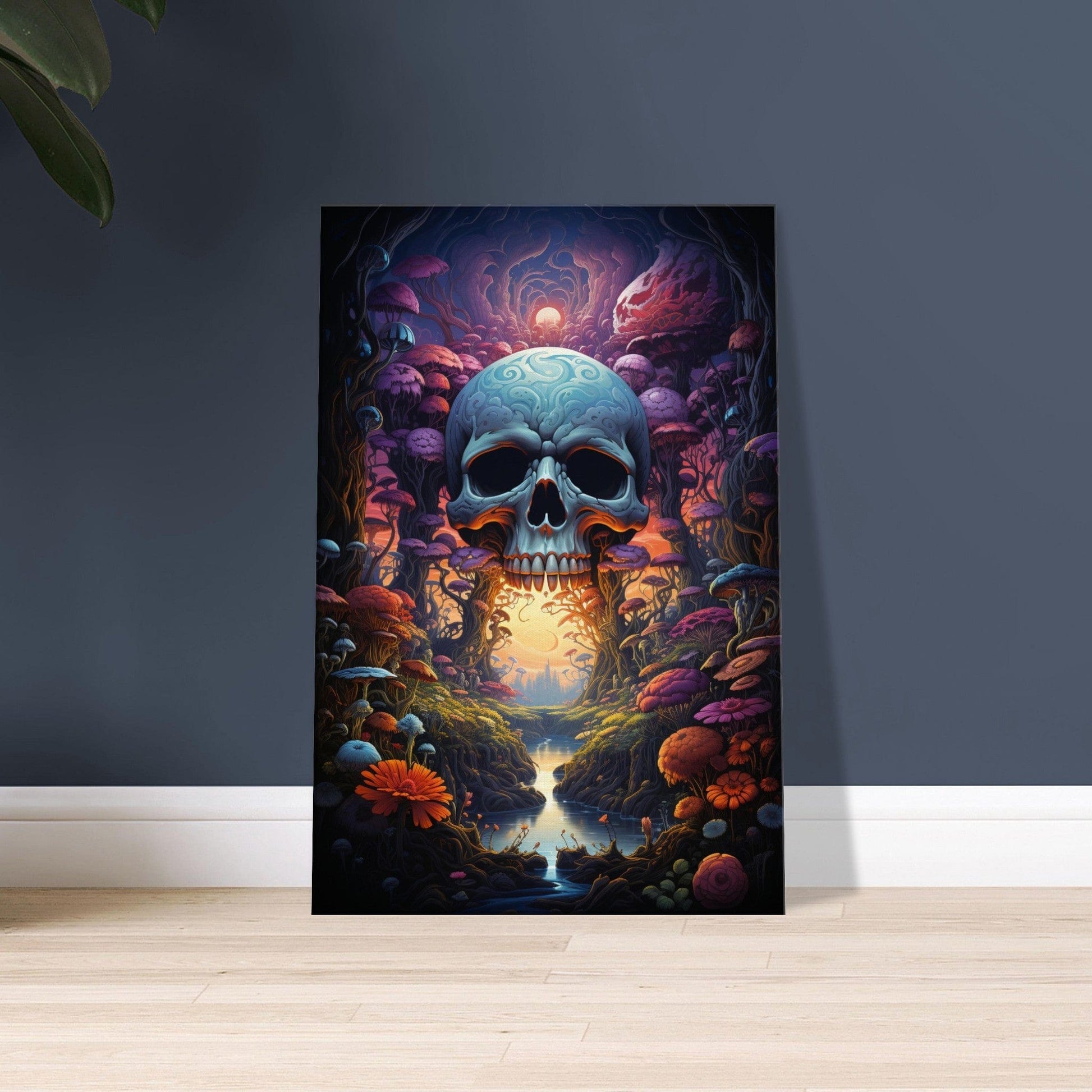 Trippy Skull Canvas Canvas Prints in Accrington Number Plates Accrington IntelliPix