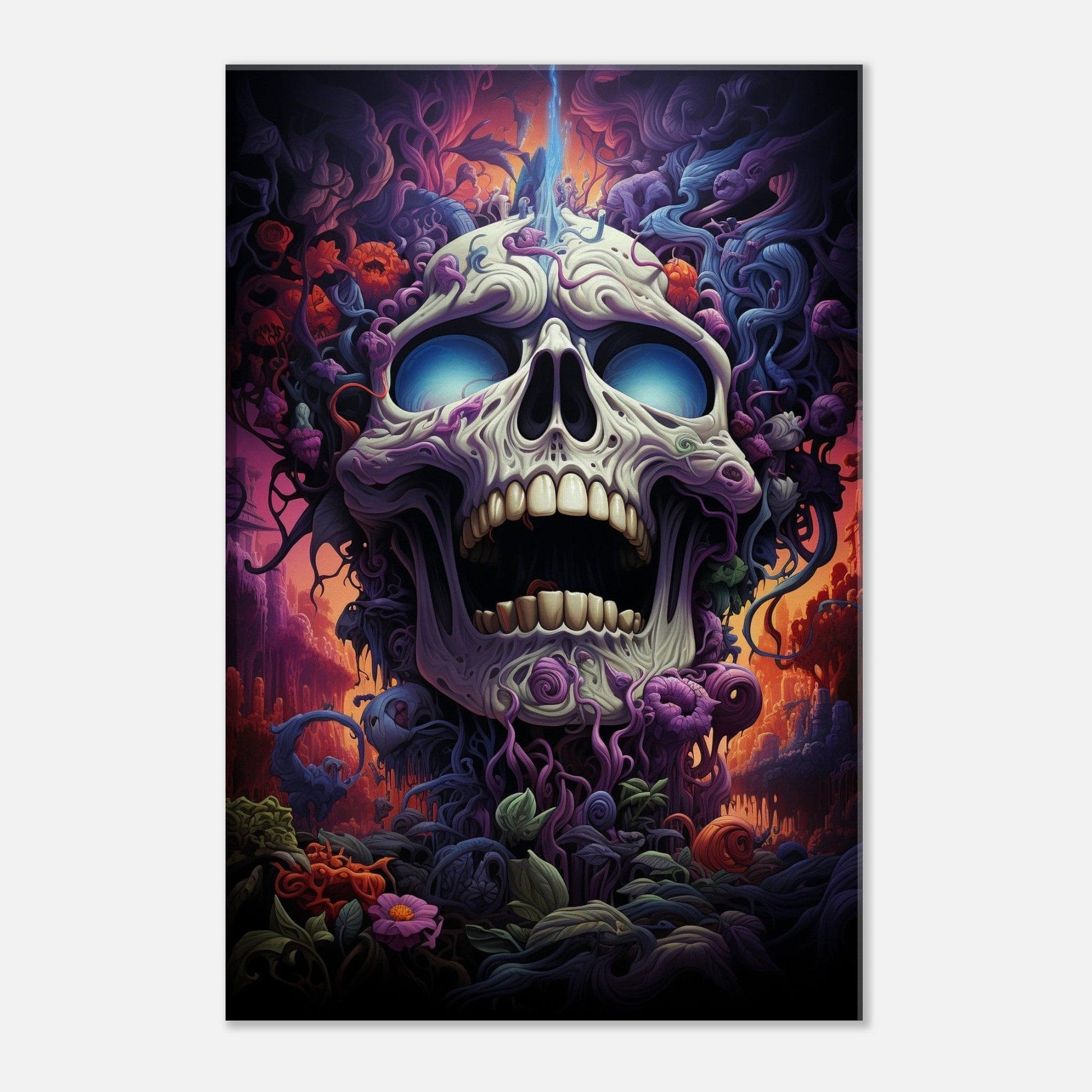 Trippy Skull Canvas Canvas Prints in Accrington Number Plates Accrington IntelliPix