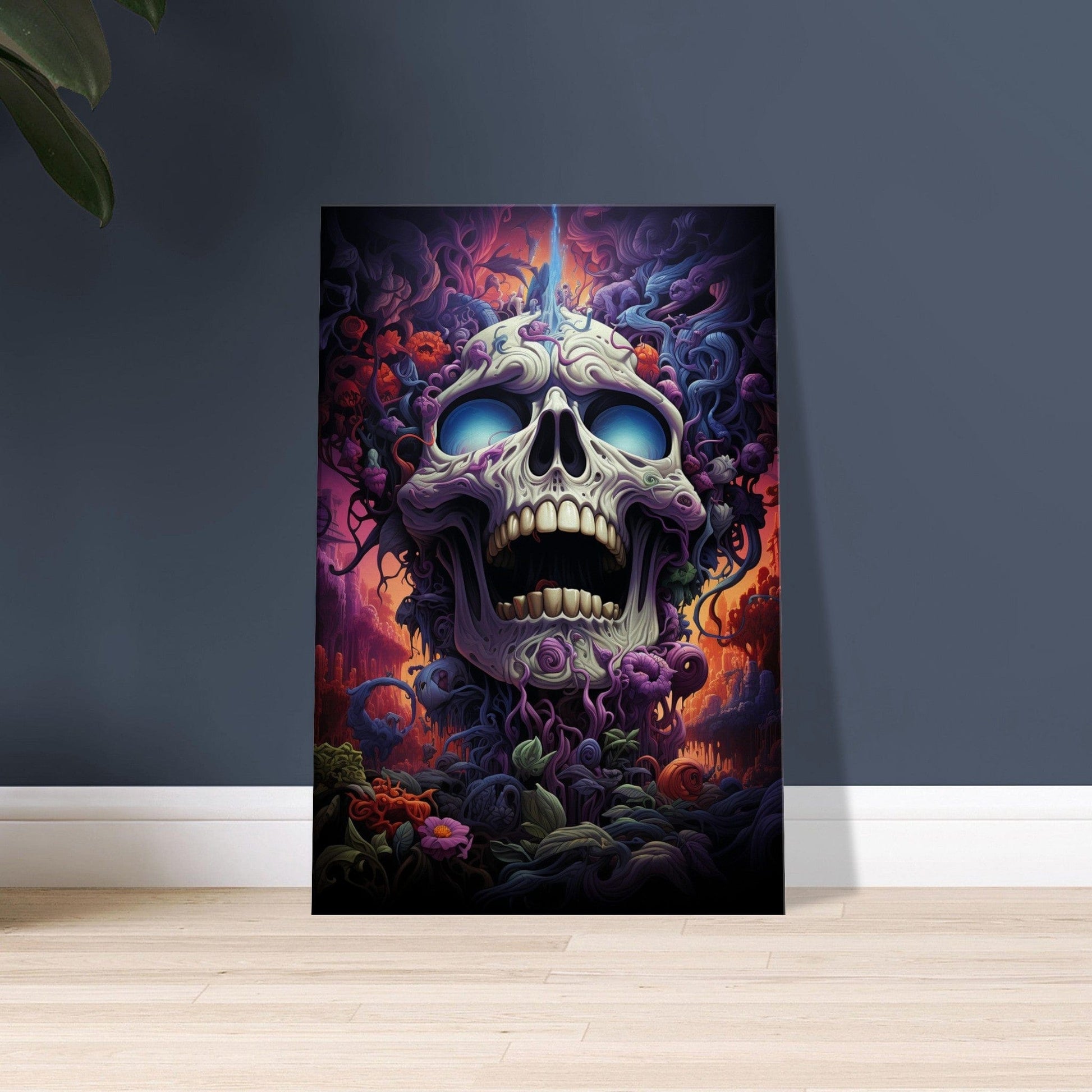 Trippy Skull Canvas Canvas Prints in Accrington Number Plates Accrington IntelliPix