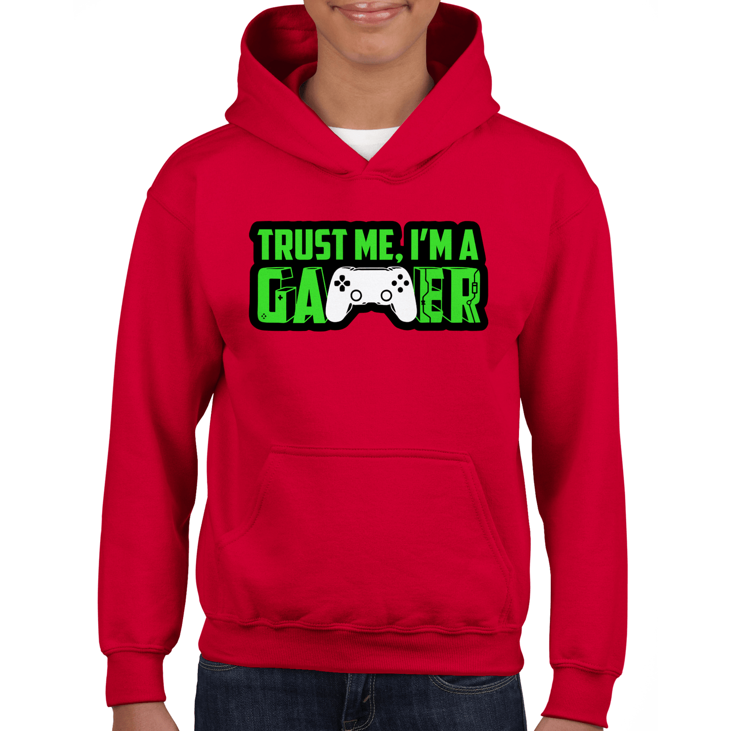 Trust Me I'm A Gamer Classic Kids Pullover Hoodie Canvas Prints in Accrington Number Plates Accrington IntelliPix