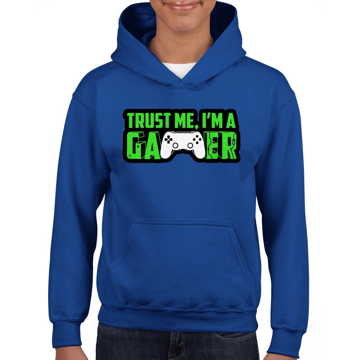 Trust Me I'm A Gamer Classic Kids Pullover Hoodie Canvas Prints in Accrington Number Plates Accrington IntelliPix