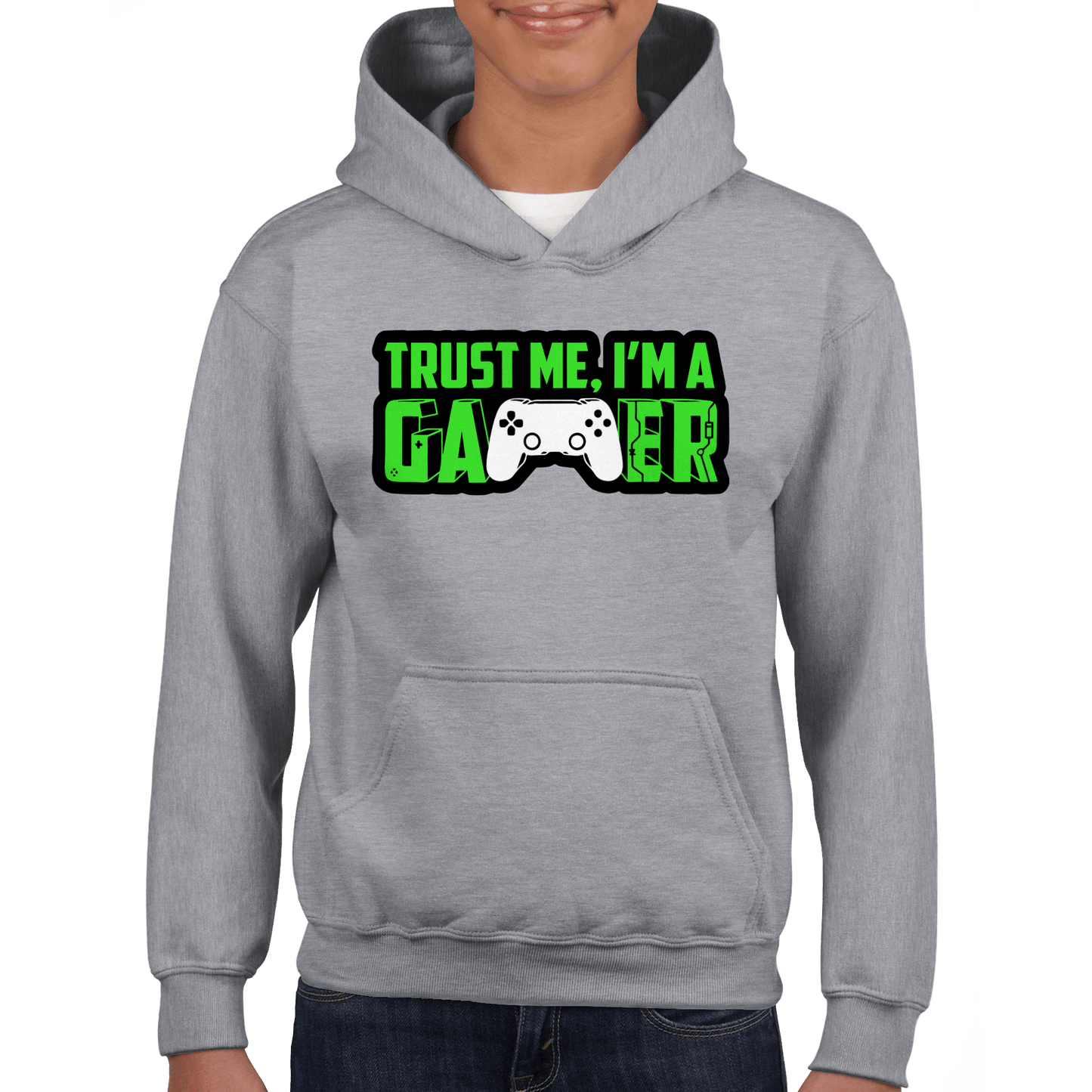 Trust Me I'm A Gamer Classic Kids Pullover Hoodie Canvas Prints in Accrington Number Plates Accrington IntelliPix