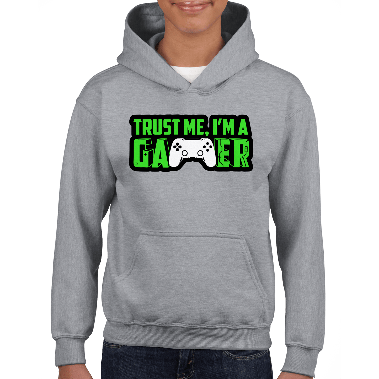 Trust Me I'm A Gamer Classic Kids Pullover Hoodie Canvas Prints in Accrington Number Plates Accrington IntelliPix