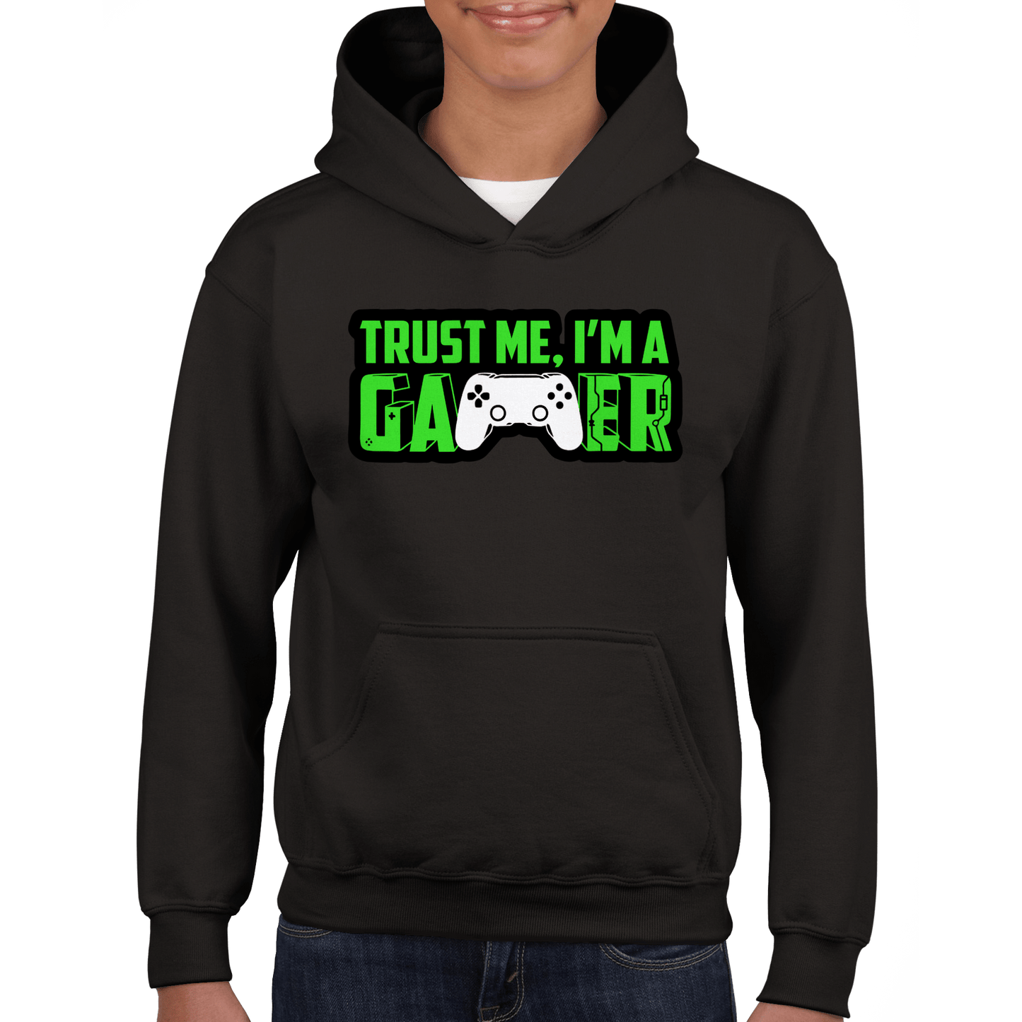 Trust Me I'm A Gamer Classic Kids Pullover Hoodie Canvas Prints in Accrington Number Plates Accrington IntelliPix