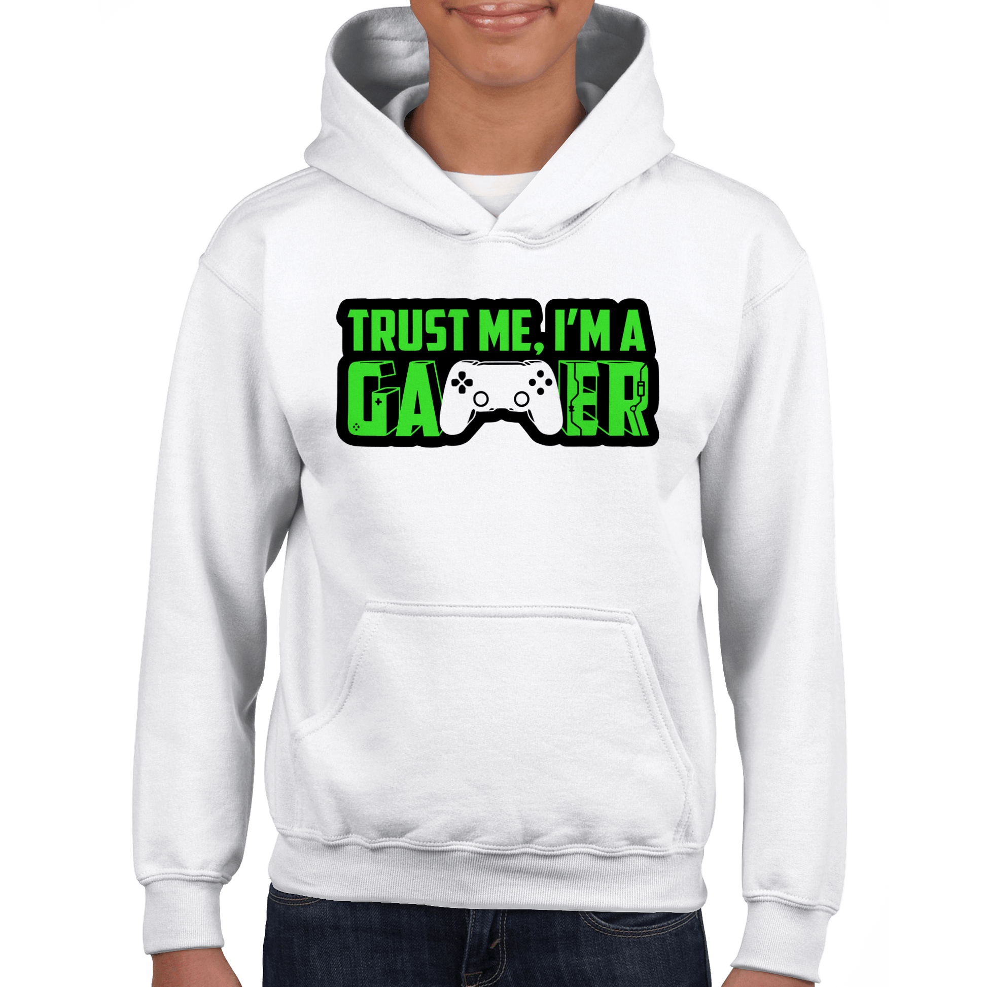 Trust Me I'm A Gamer Classic Kids Pullover Hoodie Canvas Prints in Accrington Number Plates Accrington IntelliPix