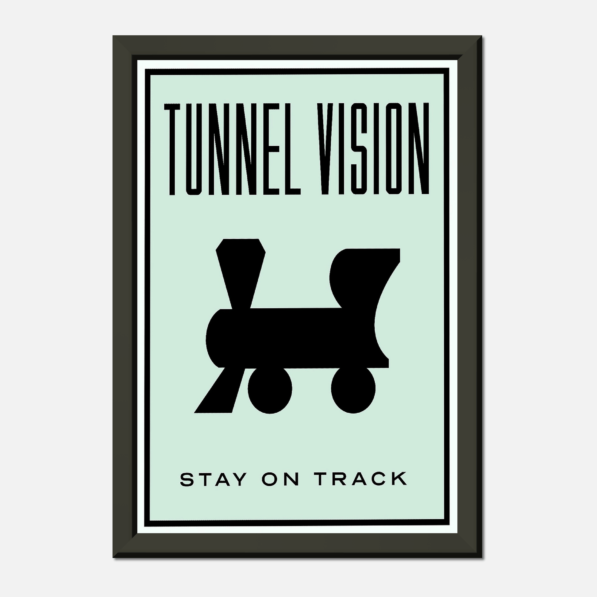 Tunnel Vision Metal Framed Print Canvas Prints in Accrington Number Plates Accrington IntelliPix