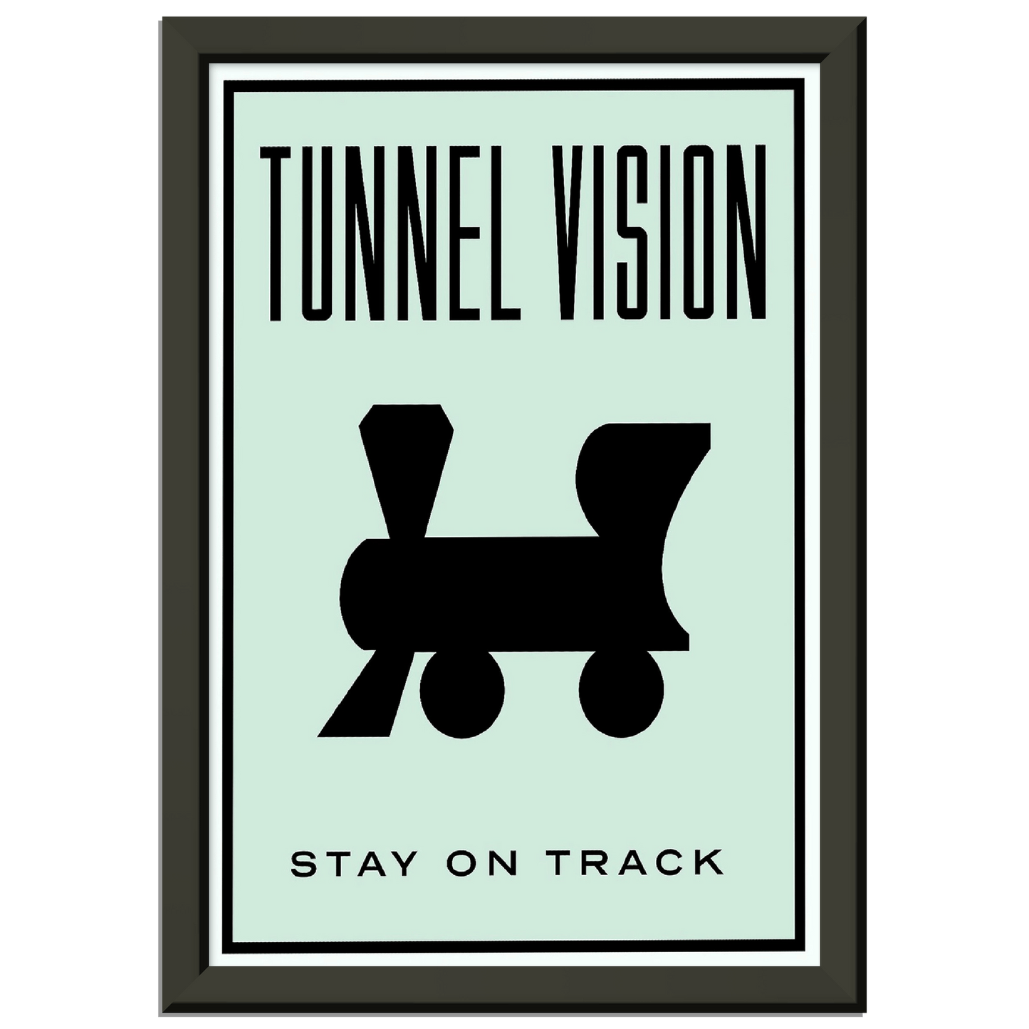 Tunnel Vision Metal Framed Print Canvas Prints in Accrington Number Plates Accrington IntelliPix