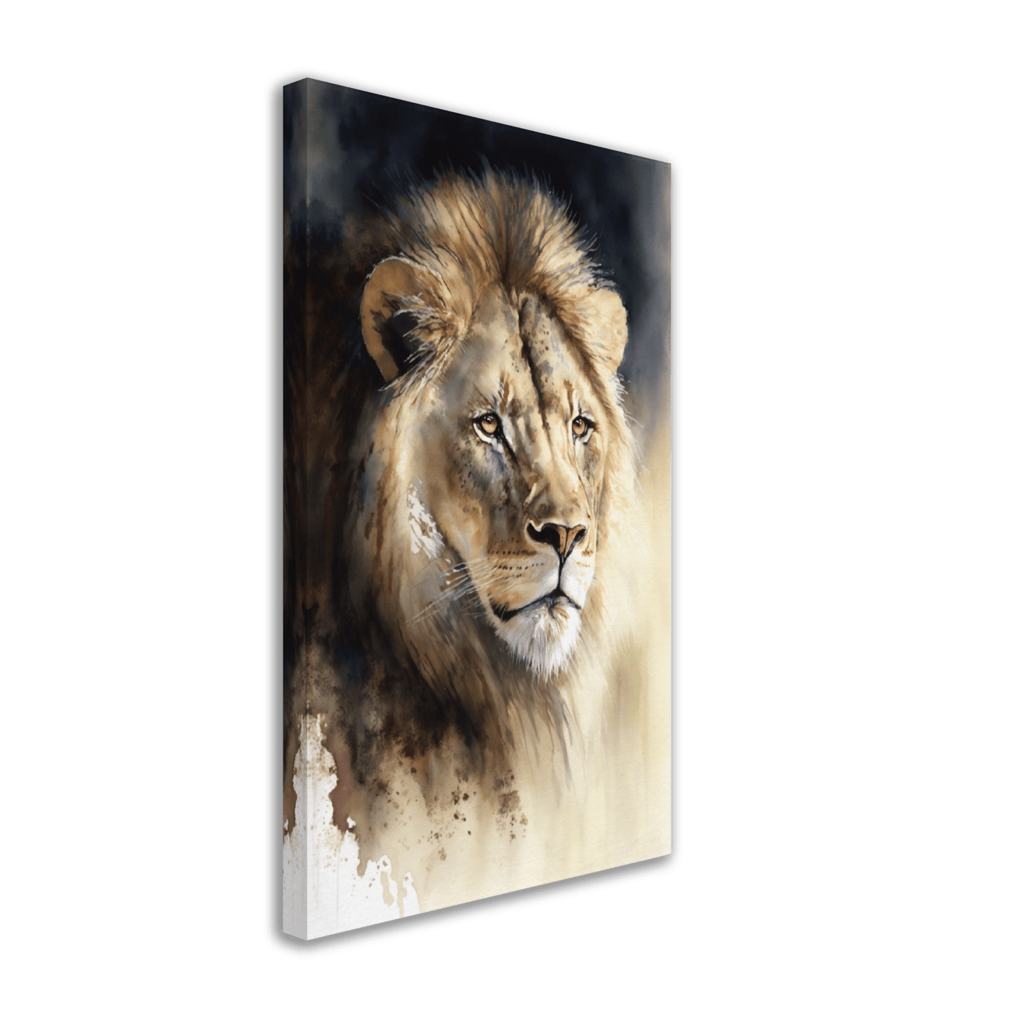 Watercolour Lion Canvas Canvas Prints in Accrington Number Plates Accrington IntelliPix