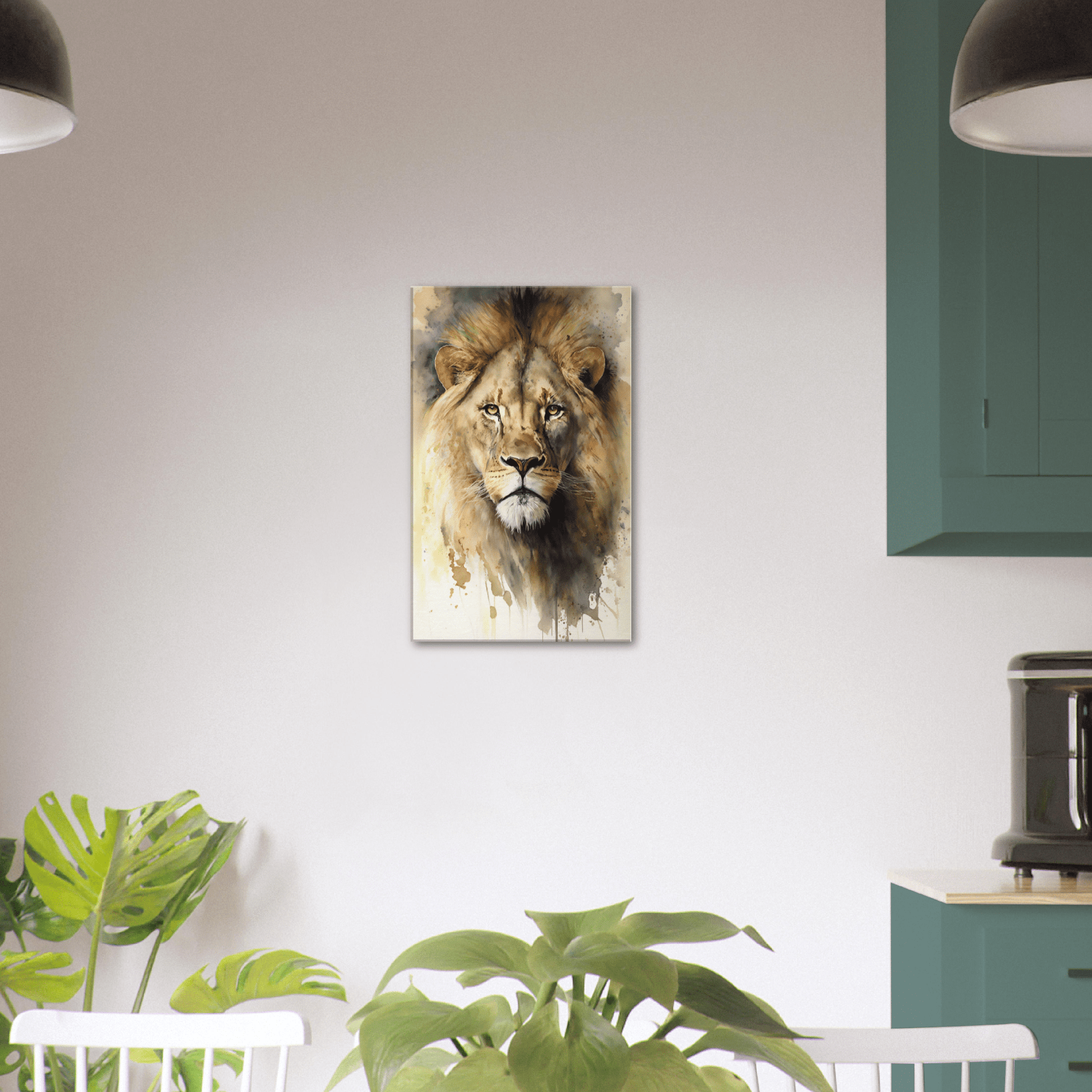 Watercolour Lion Canvas Canvas Prints in Accrington Number Plates Accrington IntelliPix