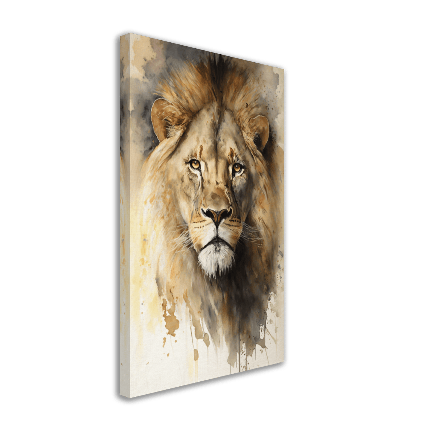 Watercolour Lion Canvas Canvas Prints in Accrington Number Plates Accrington IntelliPix