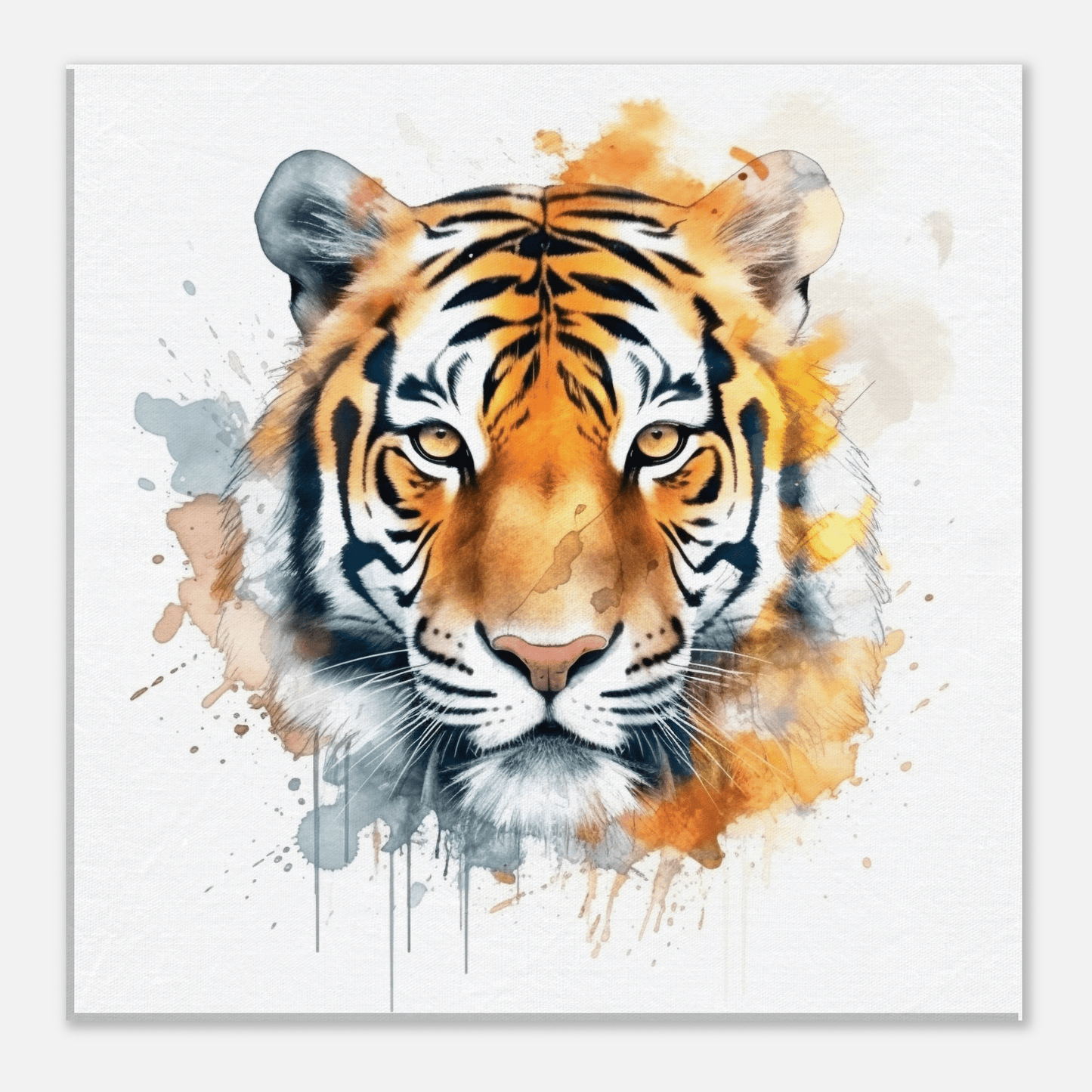 Watercolour Tiger Canvas Canvas Prints in Accrington Number Plates Accrington IntelliPix