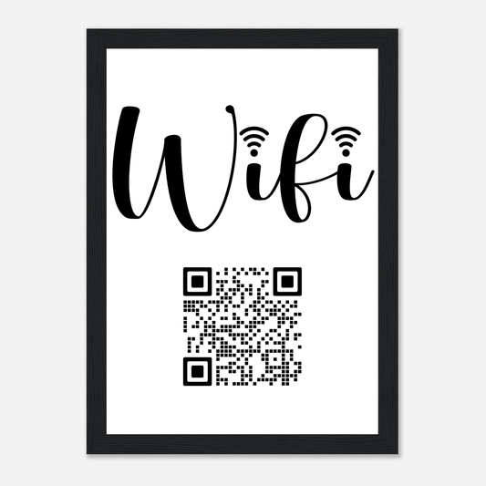 WiFi Wooden Framed Print Canvas Prints in Accrington Number Plates Accrington IntelliPix